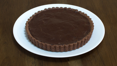chocolate almond tart.