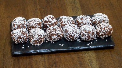swedish chocolate balls (pearl sugar).